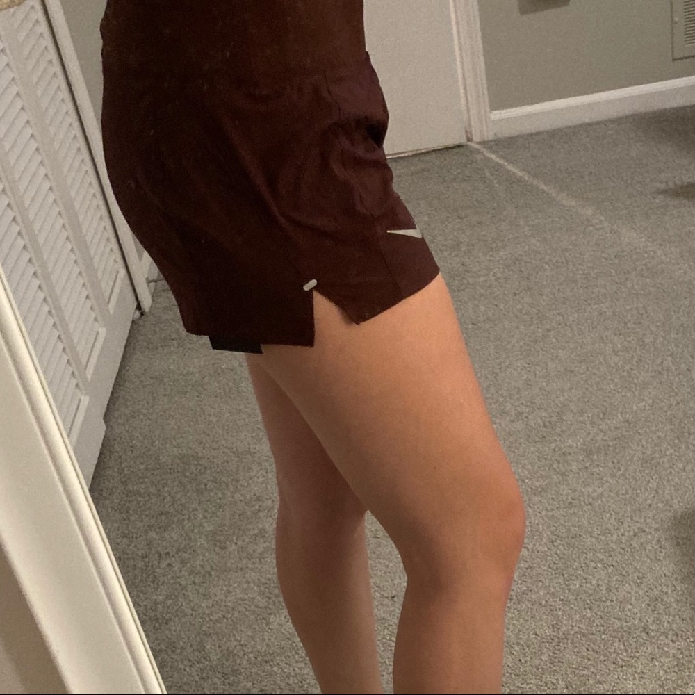 Nike Maroon running shorts